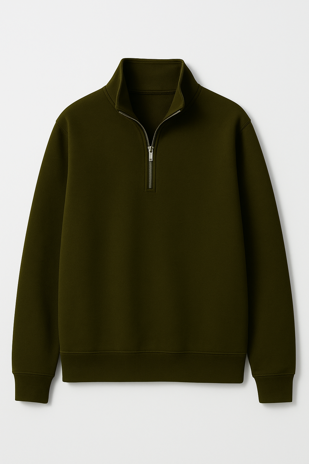 Olive zipper sweatshirt