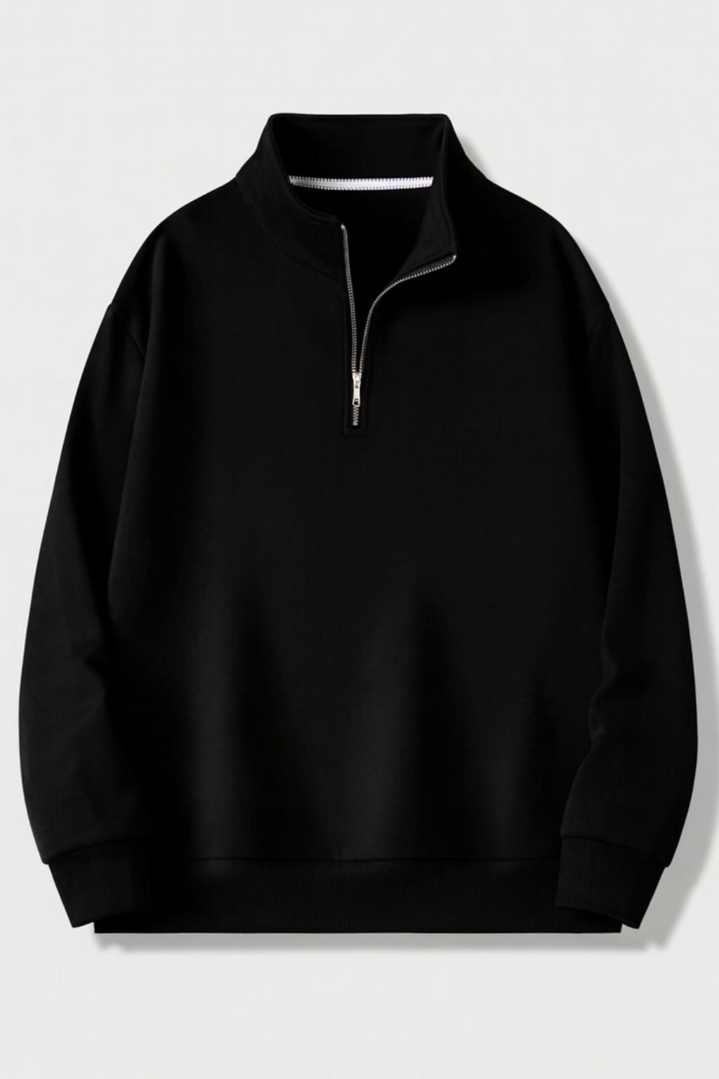Black zipper sweatshirt